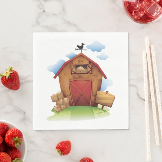 Bauernhof Serviette (Beispiel)