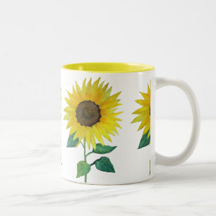 Bauernhof Sonnenblume Zweifarbige Tasse