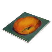 Bauernhof-Stand-frischer Pfirsich Trivet Fliese (Seite)