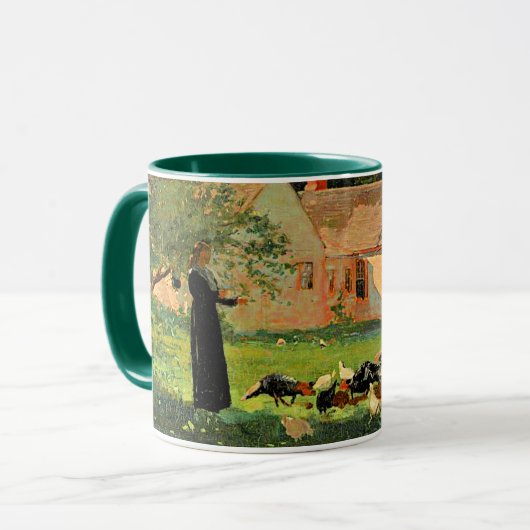 Bauernhof Szene, berühmte Kunstwerke von Winslow H Tasse (Vorderseite Links)