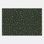 Bauernhof Tartan Kariert grün und rot Geschenkpapier Set (Vorderseite 3)