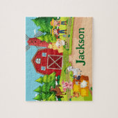 Bauernhof-Tier-Kind-Namen-Puzzle Puzzle (Vertikal)