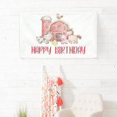 Bauernhof-Tier- und Scheunen-Geburtstag Banner (Insitu)