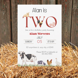 Bauernhof-Trubel: Zweiter Geburtstag gefeiert! Einladung