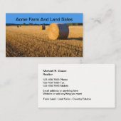 Bauernhof-und Land-Verkaufs-Grundstücksmakler Visitenkarte (Vorne/Hinten)