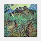 Bauernhof Unter den Olivenbäumen Van Gogh Magnet (Vorne)