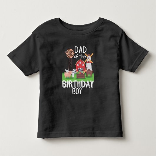 Bauernhof Vater Birthday Boy Mutter Tierliebhaber Kleinkind T-shirt (Vorderseite)