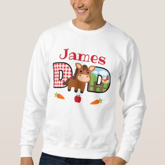 Bauernhof Vater Geburtstag | Barnyard Birthday Sweatshirt (Vorderseite)