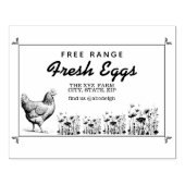 Bauernhof Vintag Eierkarton Briefmarke Gummistempel (Prägung)