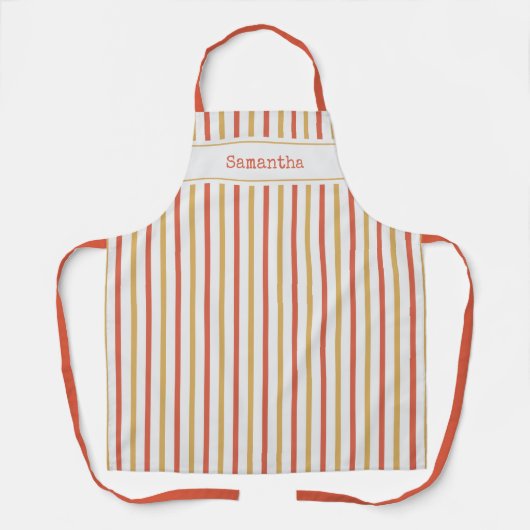 Bauernhof Vintag gestreift Schürze (Vorderseite)