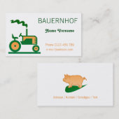 Bauernhof Visitenkarte (Vorne/Hinten)