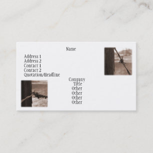 Bauernhof-Visitenkarte Visitenkarte