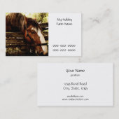 Bauernhof-Visitenkarteschablone Visitenkarte (Vorne/Hinten)