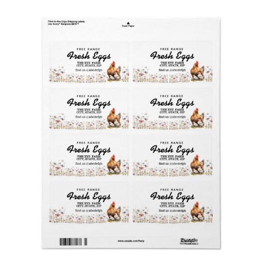 Bauernhof Wasserfarben Eierkarton (Vorne)