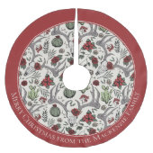 Bauernhof Weihnachten Blumentauber Schädel Antler Polyester Weihnachtsbaumdecke (Vorderseite)