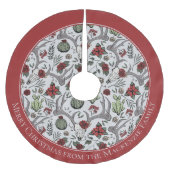 Bauernhof Weihnachten Blumentauber Schädel Antler Polyester Weihnachtsbaumdecke (Vorderseite)