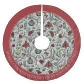 Bauernhof Weihnachten Blumentauber Schädel Antler Polyester Weihnachtsbaumdecke (Vorderseite)