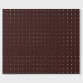 Bauernhof Weihnachten Burgund Polka Dot Geschenkpapier (Flach)