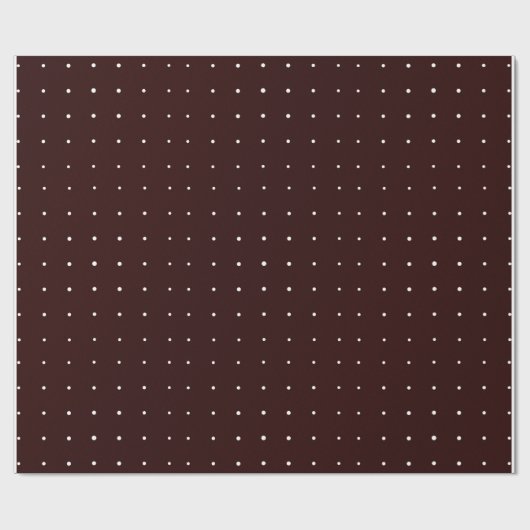 Bauernhof Weihnachten Burgund Polka Dot Geschenkpapier (Flach)