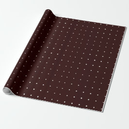 Bauernhof Weihnachten Burgund Polka Dot Geschenkpapier