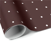 Bauernhof Weihnachten Burgund Polka Dot Geschenkpapier (Rolleneckpunkt)