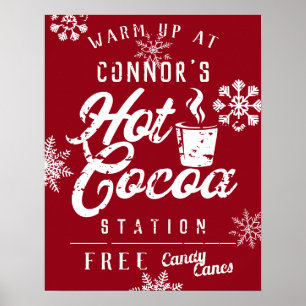 Bauernhof Weihnachten Custom Family Hot Cocoa Post Poster