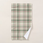 Bauernhof Weihnachten Kariert Badhandtuch Set (Handtuch)