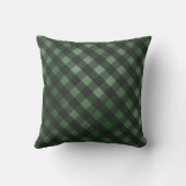 Bauernhof Weihnachten Kariert Familienname Kissen (Rückseite)