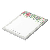 Bauernhof Weihnachten Mistletoe Personalisiert Notizblock (Rotiert)