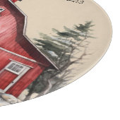 Bauernhof Weihnachten Weihnachten Schneidebrett (Ecke)