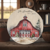 Bauernhof Weihnachten Weihnachten Schneidebrett