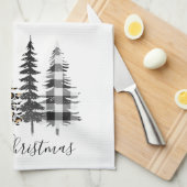 Bauernhof Weihnachtsbaum Geschirrtuch (Viertel Falte)