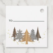 Bauernhof Weihnachtsbaumen Urlaub Geschenkanhänger (Rückseite)