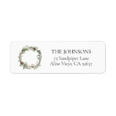 Bauernhof Weihnachtsgrün Rücksendeadresse (Vorne)