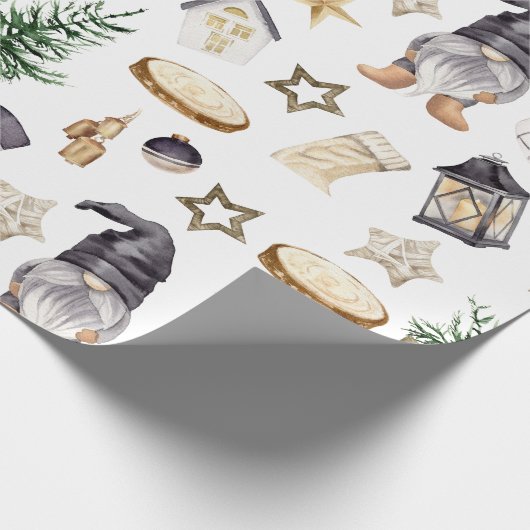 Bauernhof Weihnachtswrapping Papier Saisonale Chic Geschenkpapier (Ecke)