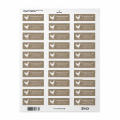 Bauernhof Weißes Hühnchen Silhouette & Imitate Bur (Vorne)