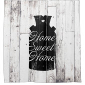 Bauernhof Weißholz Rustikales Milchjug Zuhause Swe Duschvorhang (Vorderseite)