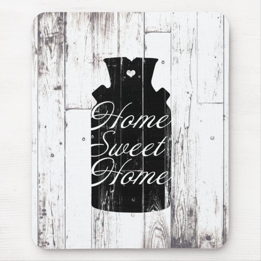 Bauernhof Weißholz Rustikales Milchjug Zuhause Swe Mousepad (Vorne)