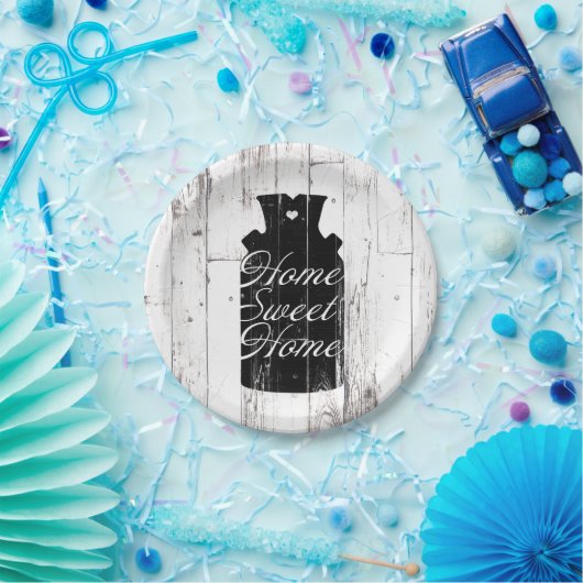 Bauernhof Weißholz Rustikales Milchjug Zuhause Swe Pappteller (Party)