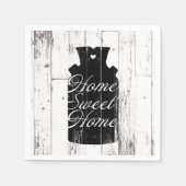 Bauernhof Weißholz Rustikales Milchjug Zuhause Swe Serviette (Vorderseite)