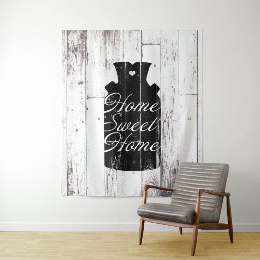 Bauernhof Weißholz Rustikales Milchjug Zuhause Swe Wandteppich (Beispiel)