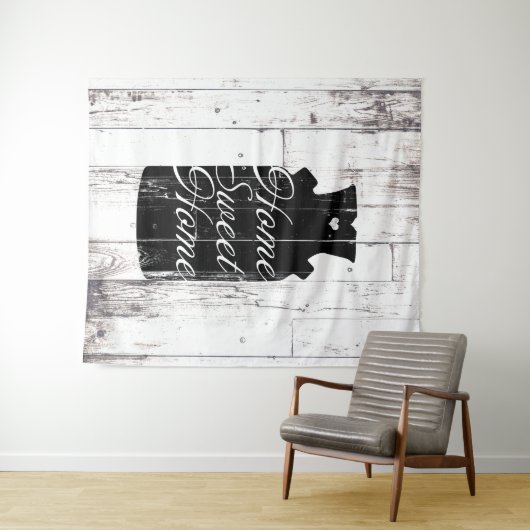 Bauernhof Weißholz Rustikales Milchjug Zuhause Swe Wandteppich (Beispiel (Horizontal))