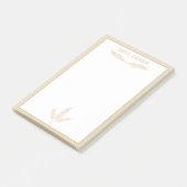 Bauernhof Wheat Stalks | PERSONALISIERT Post-it Klebezettel (angewinkelt)