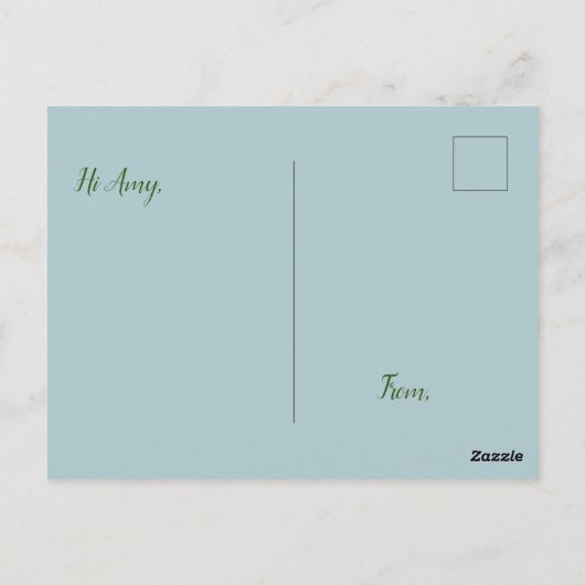 Bauernhof Whimsical Rustic Tiere Postkarte (Rückseite)