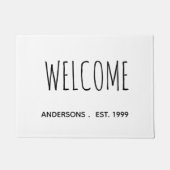 Bauernhof Willkommen Personalisiert Familienname Fußmatte (Vorderseite)