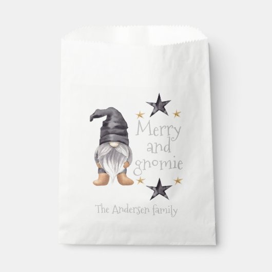 Bauernhof Winter Wasserfarbengenom zu Weihnachten Geschenktütchen (Vorderseite)