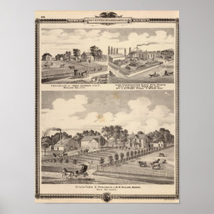 Bauernhof, Wohnsitze u. Rohrarbeiten Poster