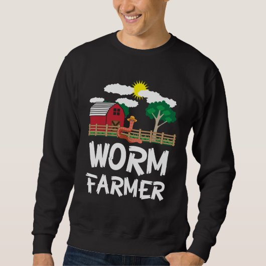 Bauernhof-Wurm, der die Landwirtschaft - Sweatshirt (Vorderseite)