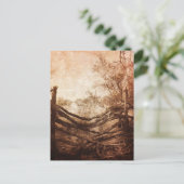 Bauernhof-Zaun ländliche Landschaft des Postkarte (Stehend Vorderseite)