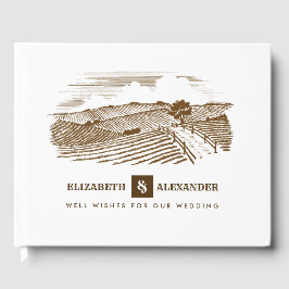 Bauernhof Zeichnend rustikale Hochzeitshäuser Gästebuch